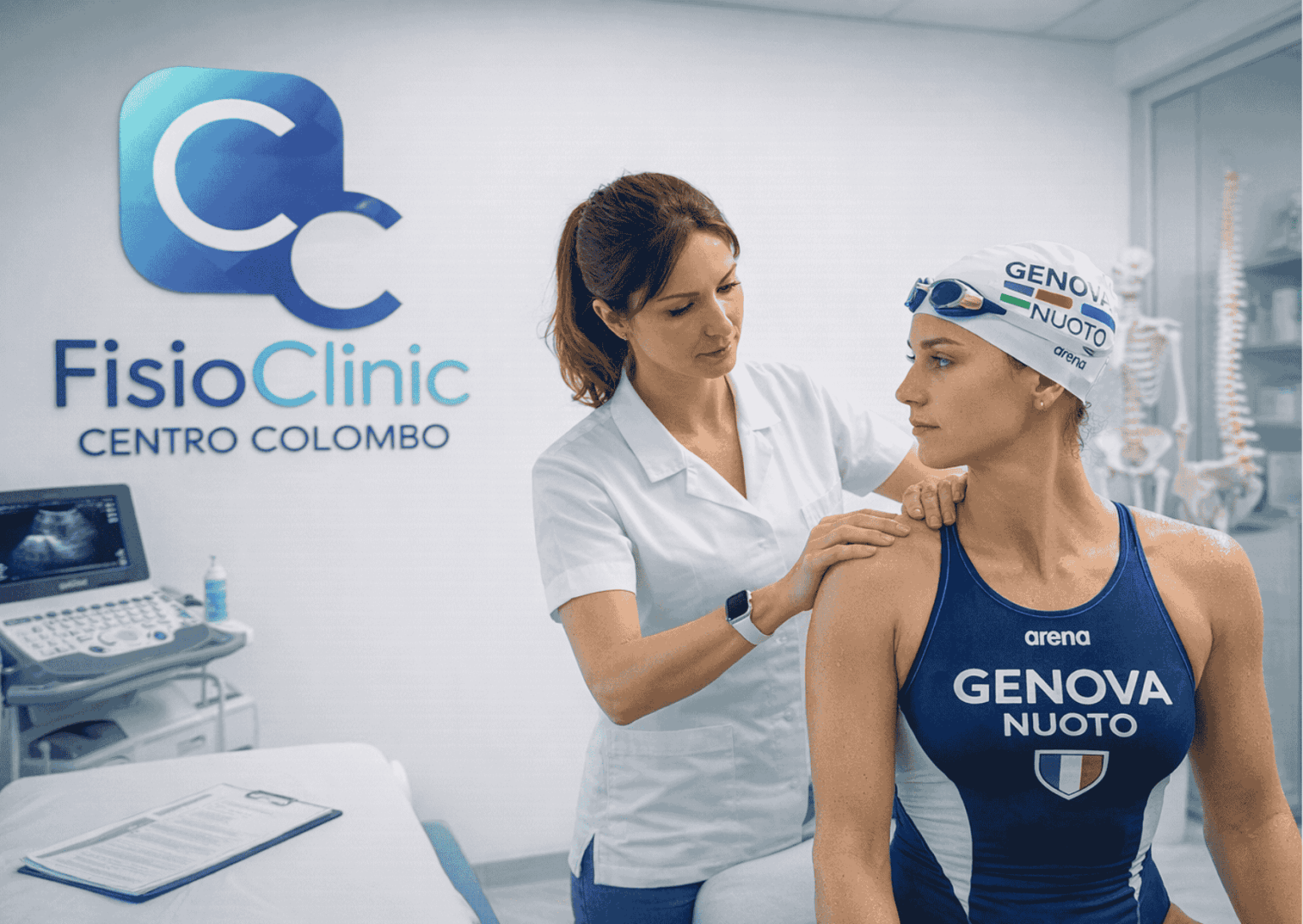 Visita fisioterapica spalla nuotatrice a Genova per dolore e lesione SLAP presso FisioClinic Centro Colombo